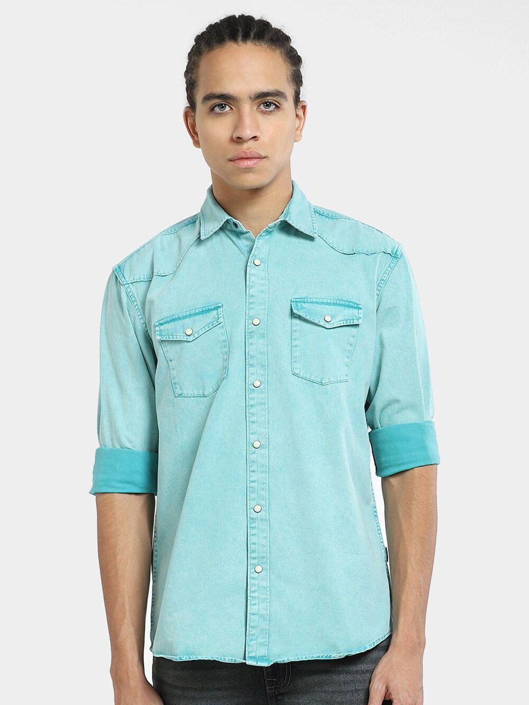 jack & jones regular fit cotton long sleeves casual shirt