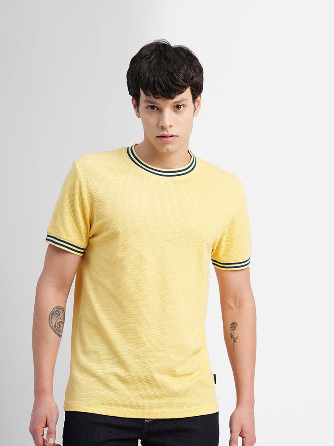 jack & jones round neck slim fit cotton t-shirt