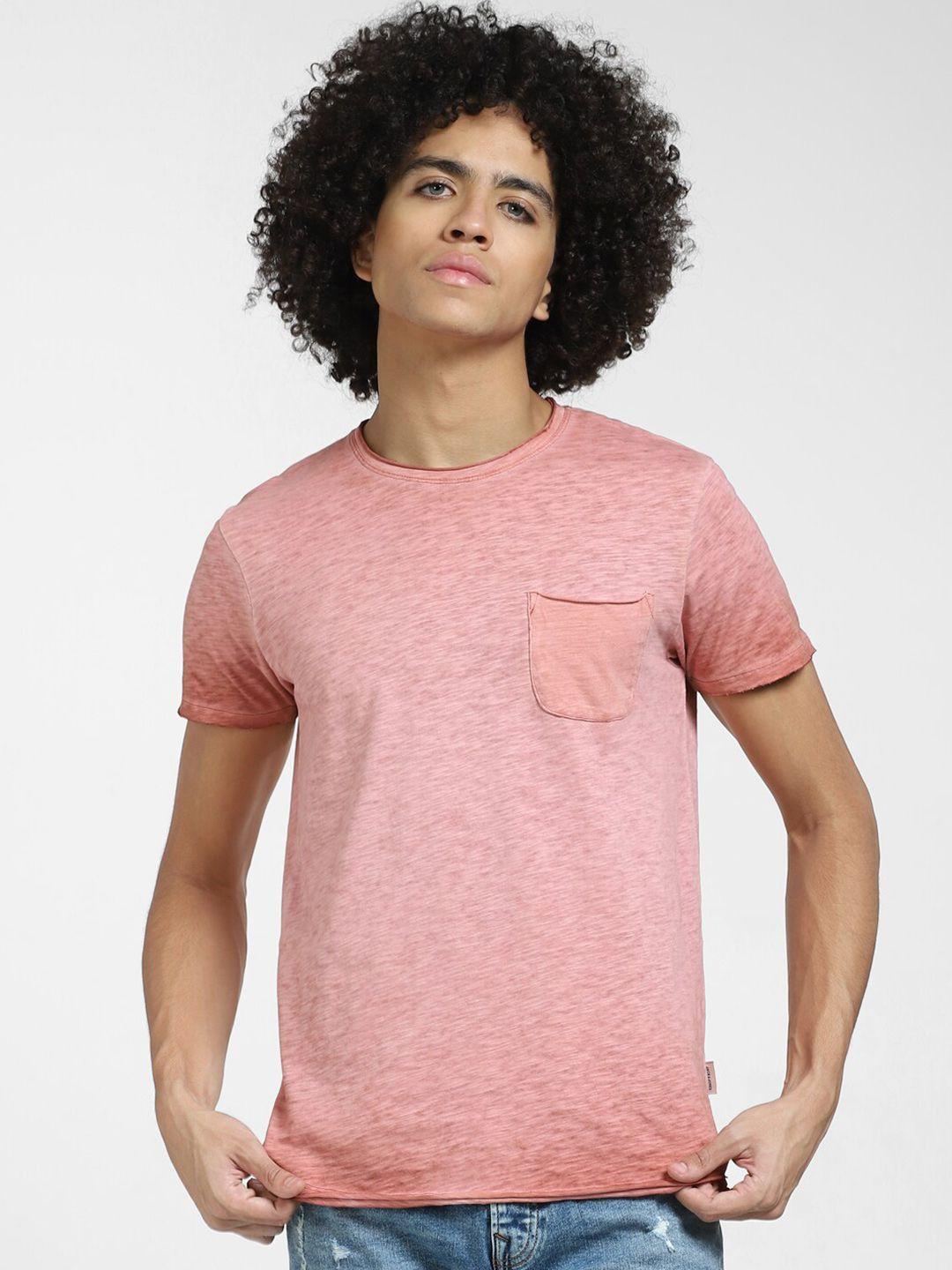 jack & jones round neck slim fit cotton t-shirt