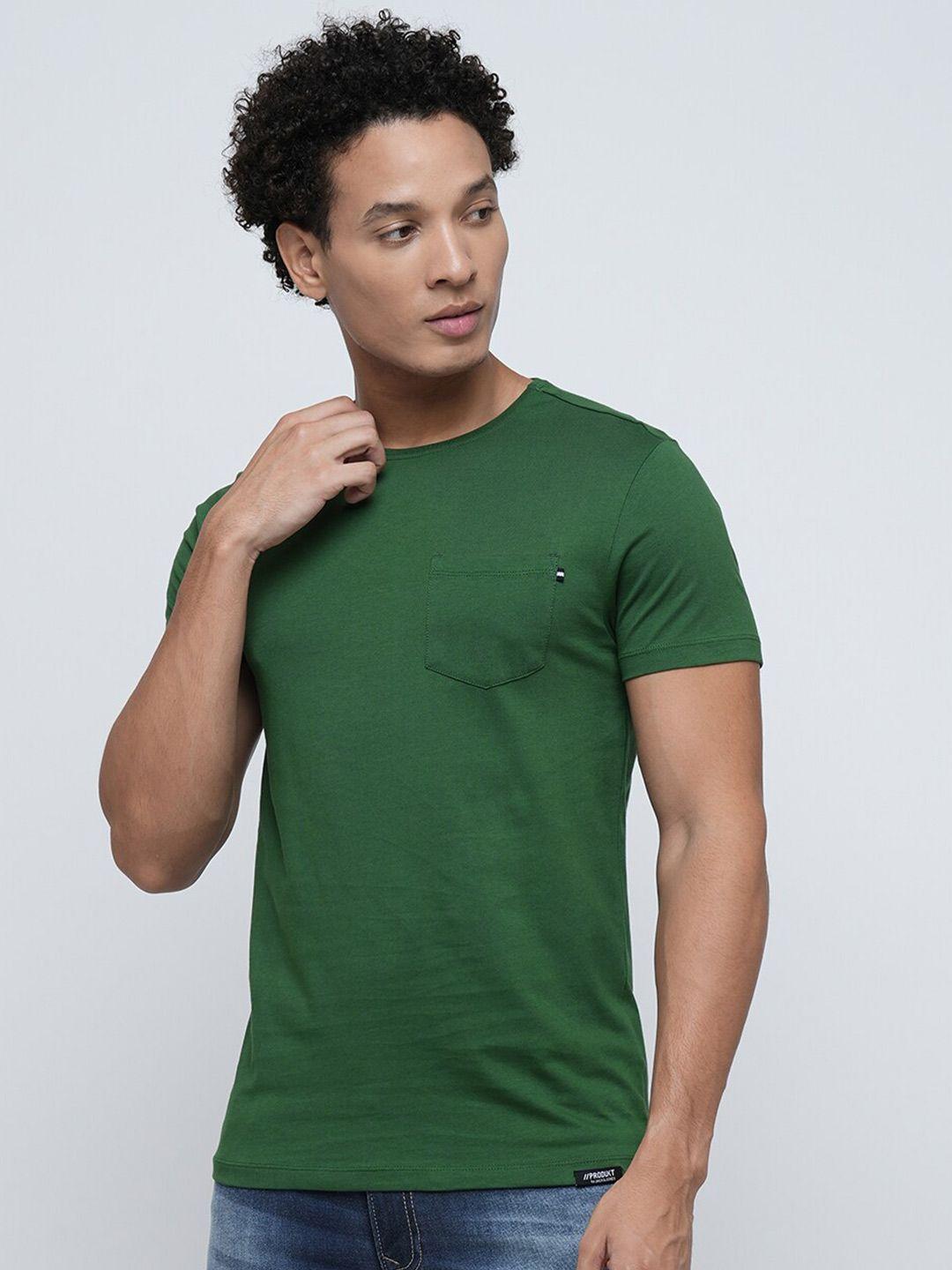 jack & jones round neck slim fit pure cotton t-shirt