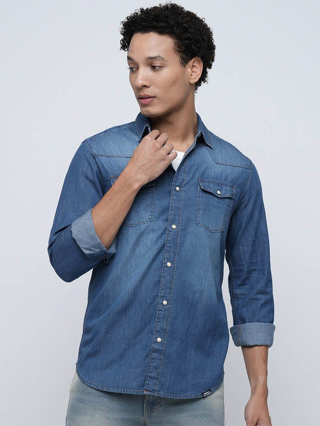 jack & jones slim fit faded casual shirt