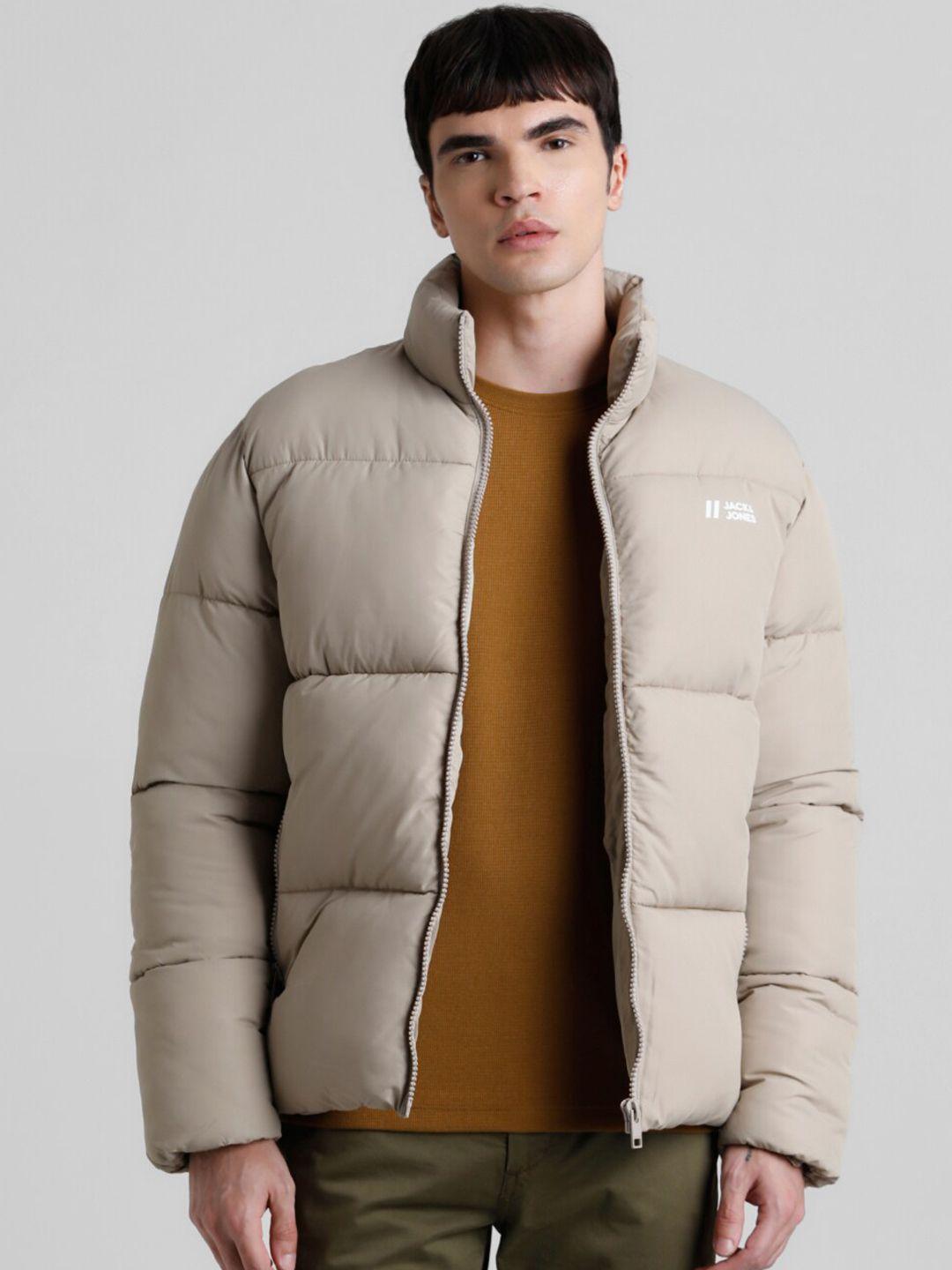 jack & jones stand collar puffer jacket