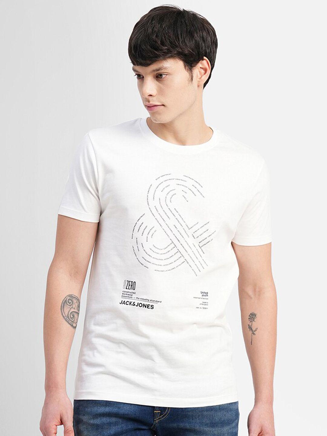 jack & jones typography printed slim fit t-shirt