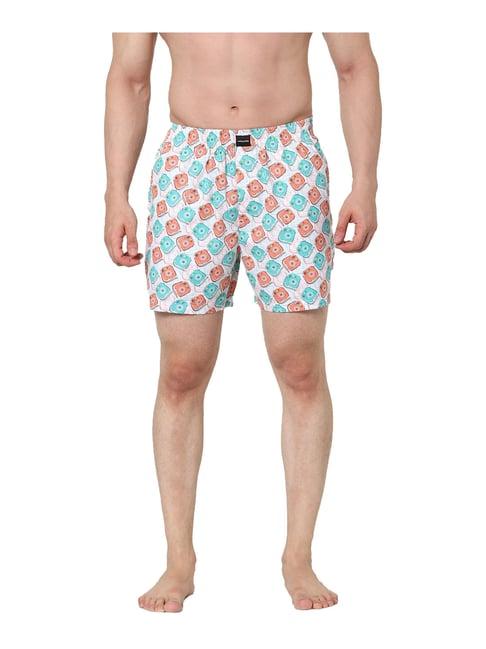 jack & jones white printed boxers