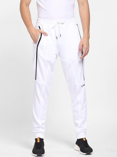 jack & jones white regular fit printed joggers