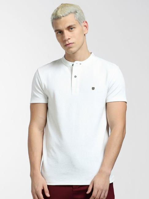 jack & jones white slim fit t-shirt