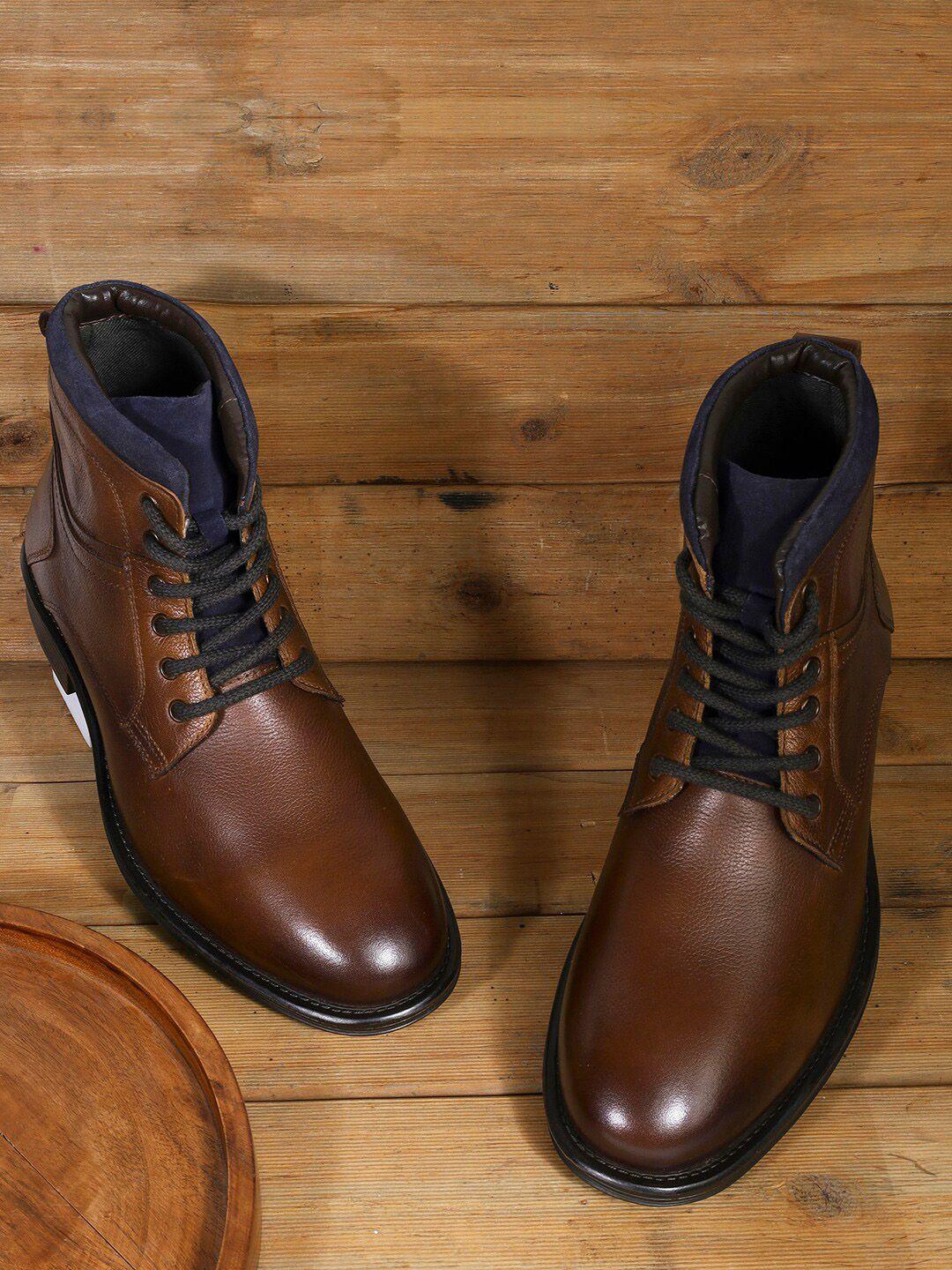 jack rebel men textured leather mid-top regular boots