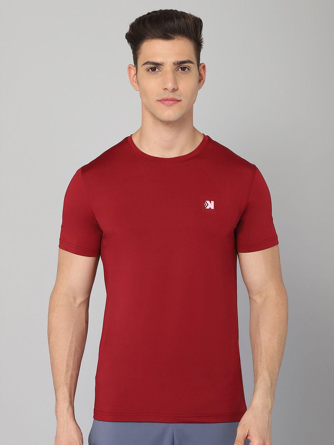 jackdanza men maroon t-shirt