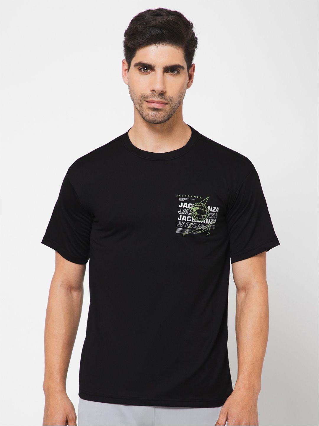 jackdanza men black pockets t-shirt