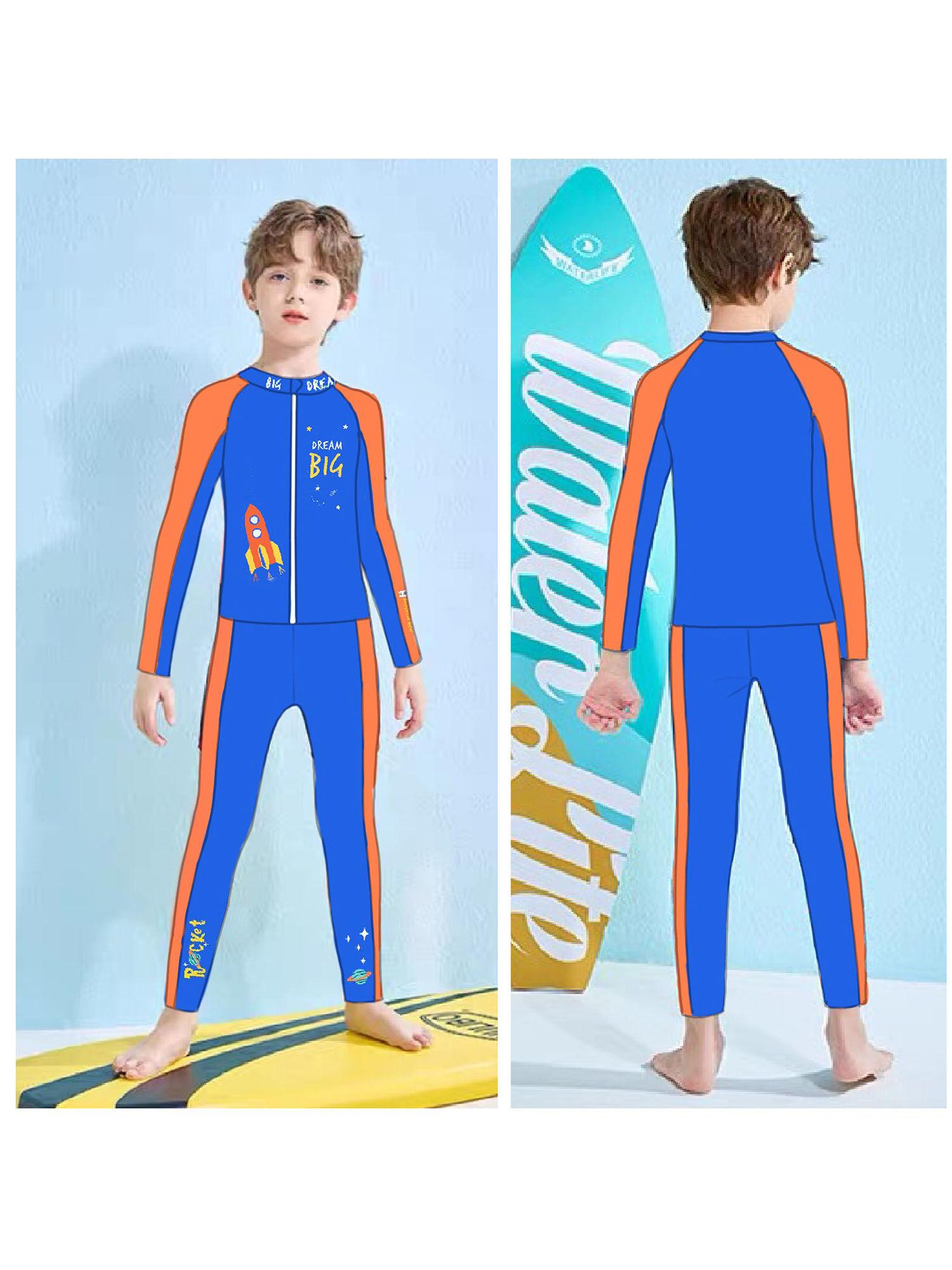 jacket & pants lsb blue space swimwear full length (set of 3)