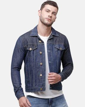 jacket with flap pockets