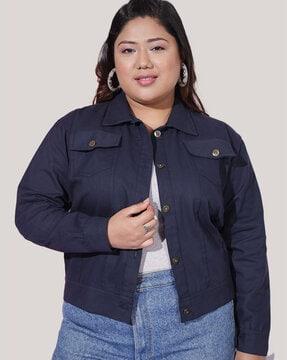 jacket with flap pockets