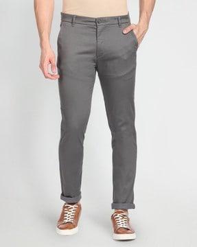 jackson fit flat-front chinos with insert pockets