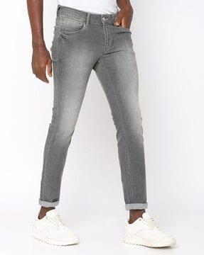 jackson mid-wash low-rise skinny jeans