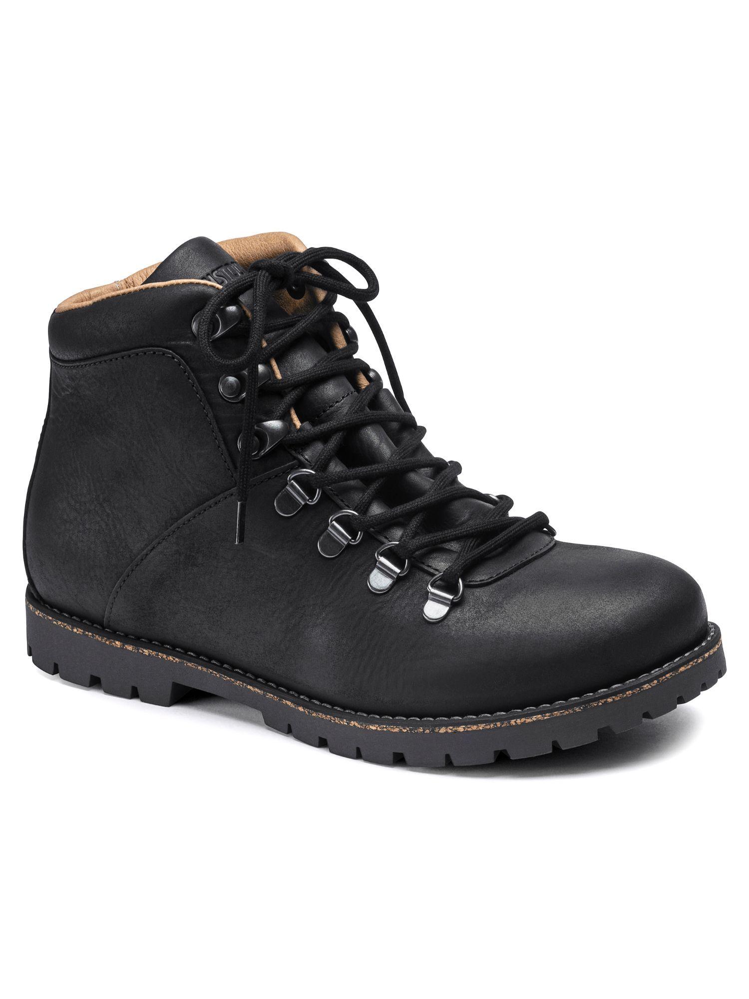 jackson nubuck leather black flat boots