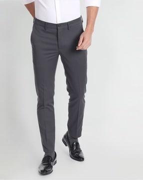 jackson super slim fit flat-front trousers