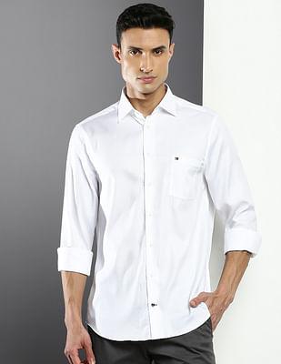 jacquard cotton casual shirt