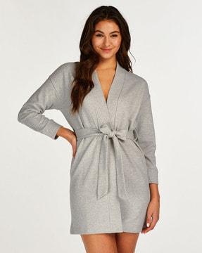 jacquard bathrobe