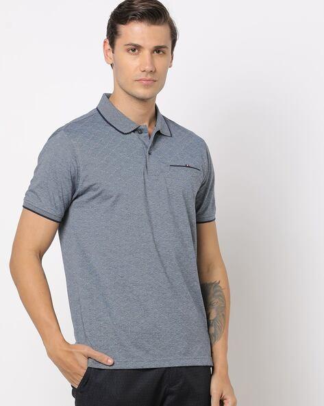 jacquard polo t-shirt