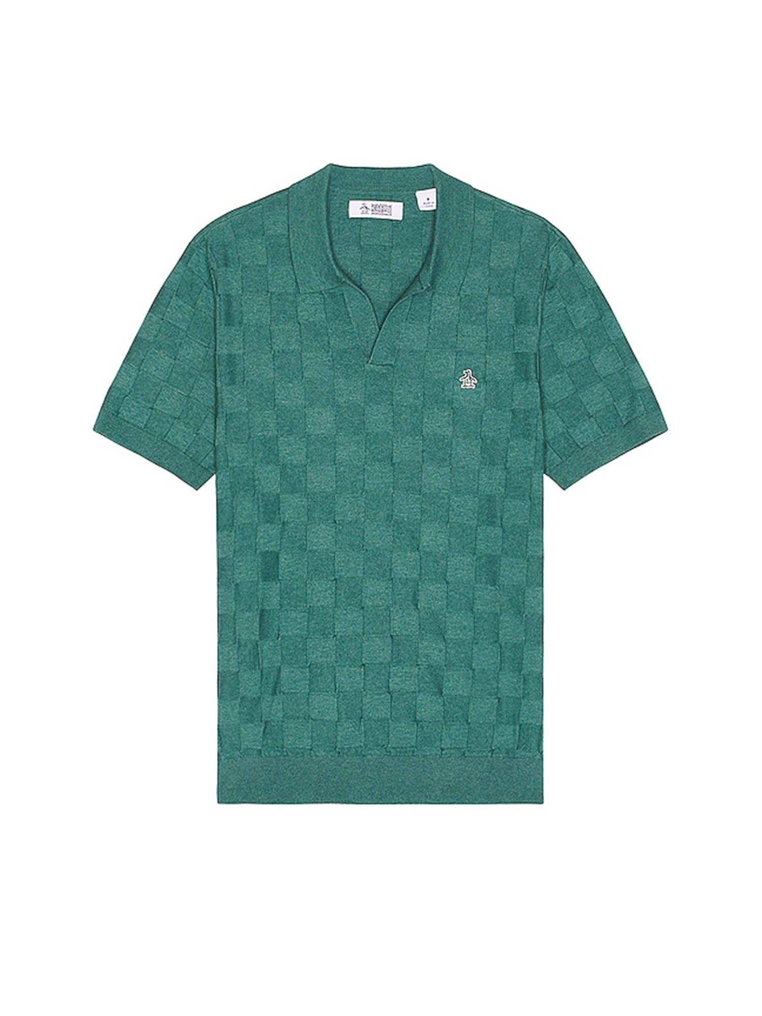 jacquard sweater polo