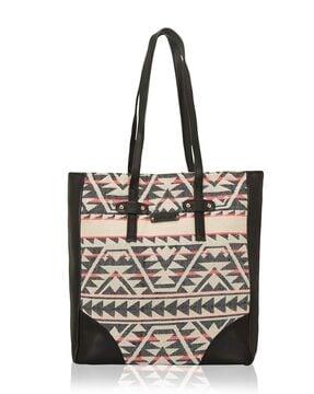 jacquard weave tote bag