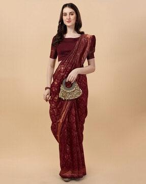 jacquard woven banarasi silk saree