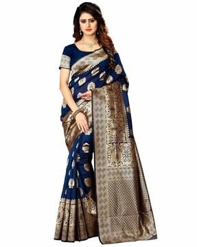 jacquard woven saree