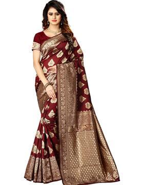 jacquard woven saree