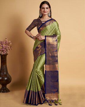 jacquard woven silk saree