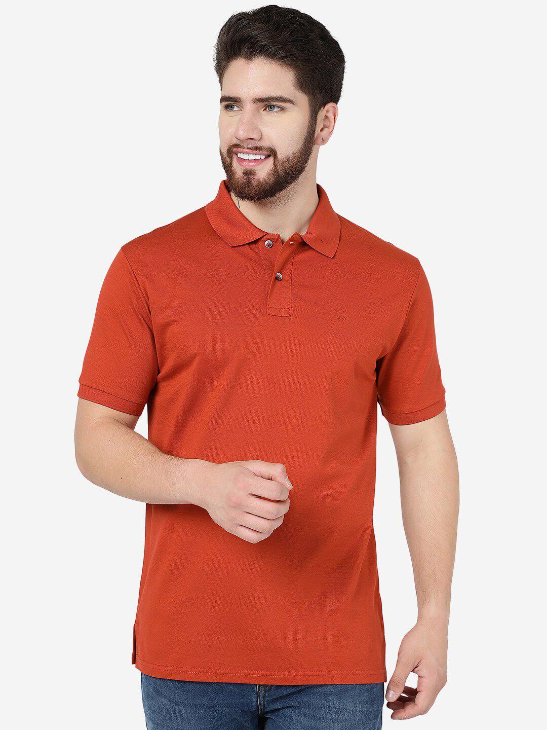 jade blue polo collar pure cotton slim fit t-shirt