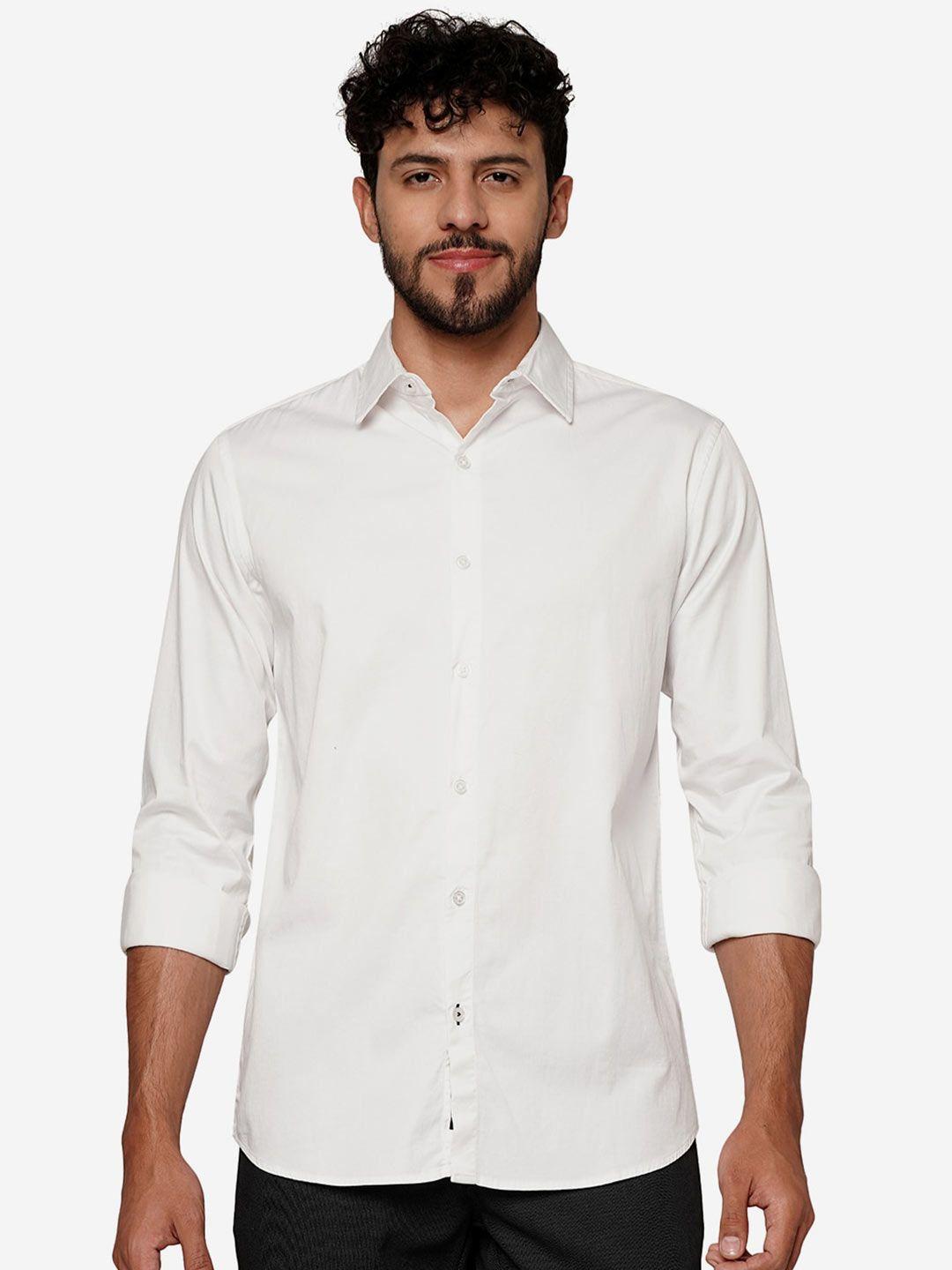 jade blue slim fit opaque casual shirt