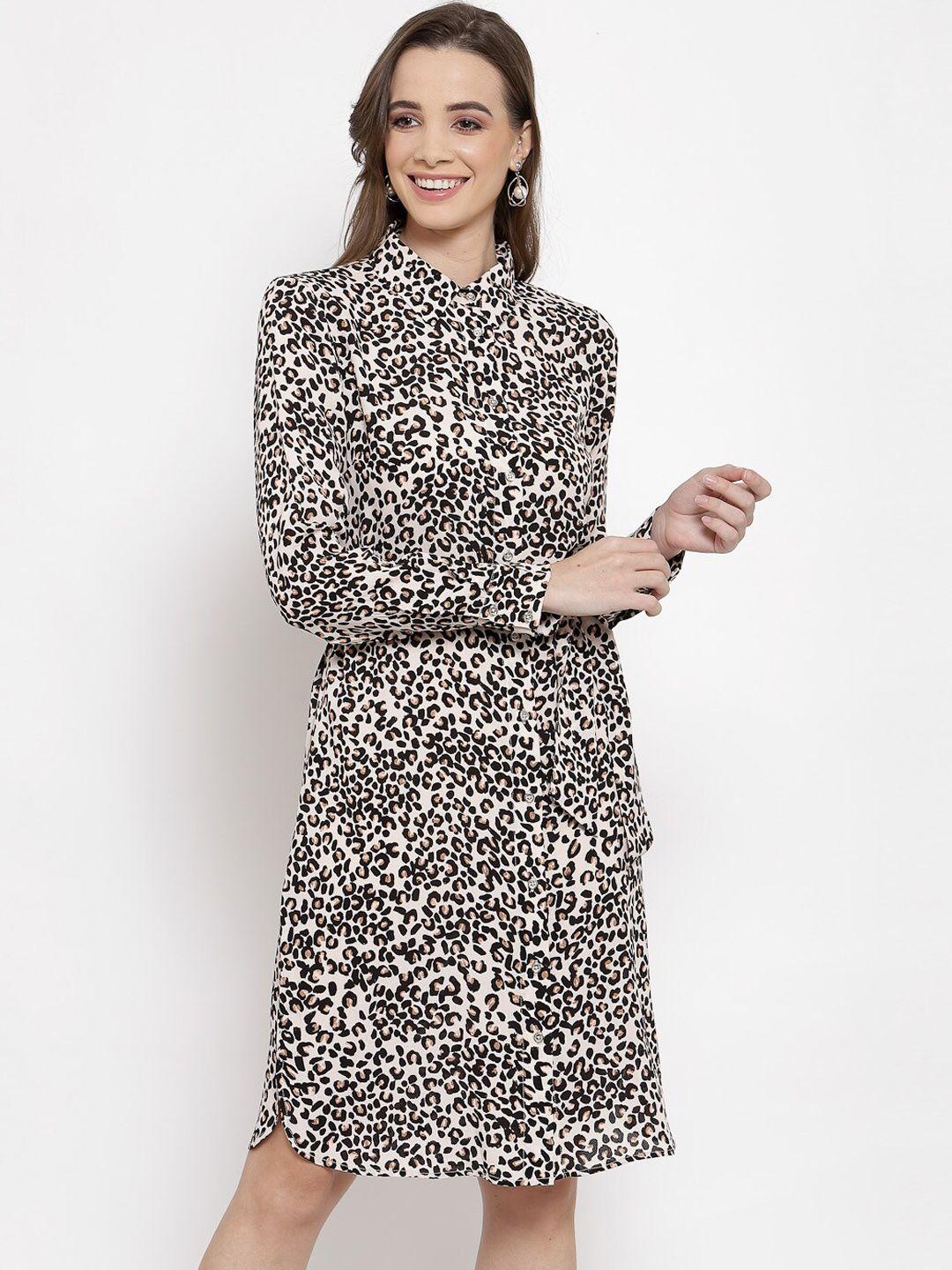 jade garden cream-coloured leopard printed shirt sustainable dress