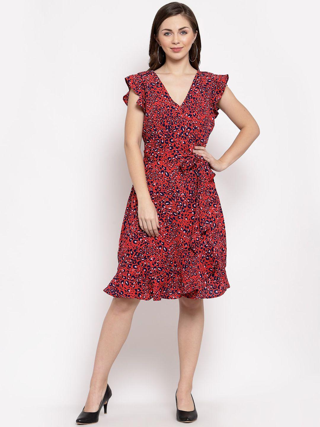 jade garden red floral dress