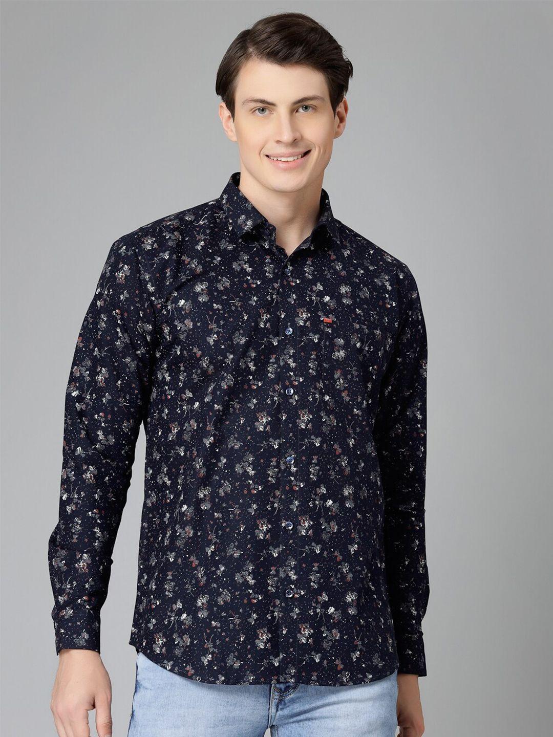 jadeberry standard floral printed spread collar cotton casual shirt