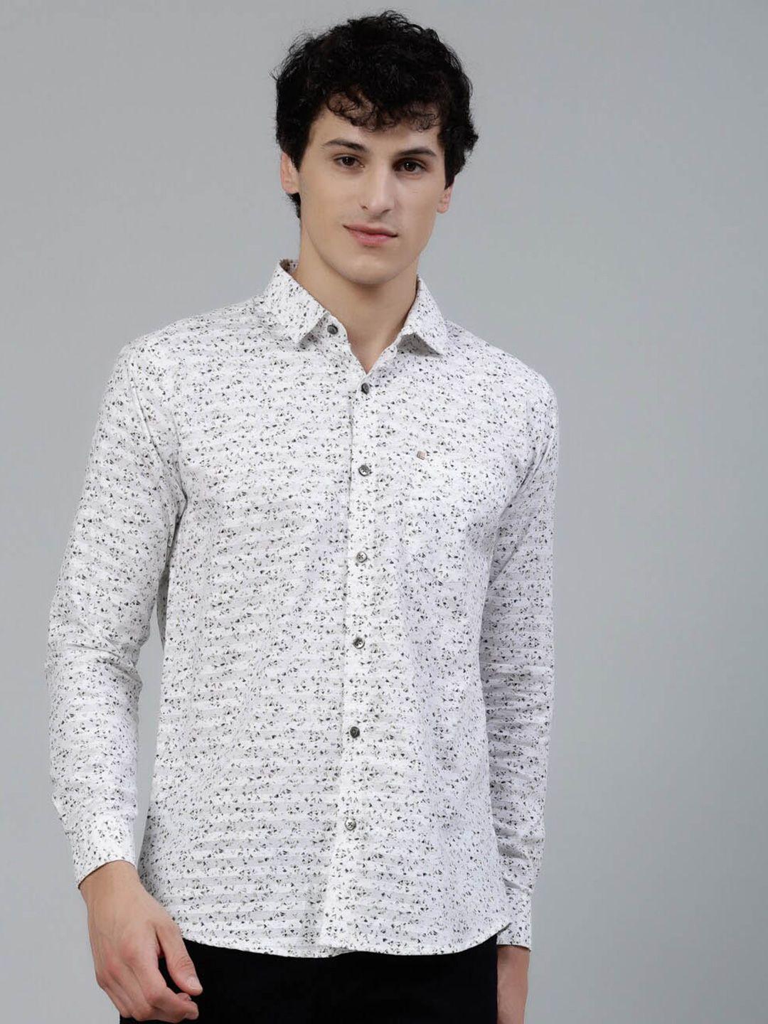 jadeberry standard micro ditsy printed cotton casual shirt