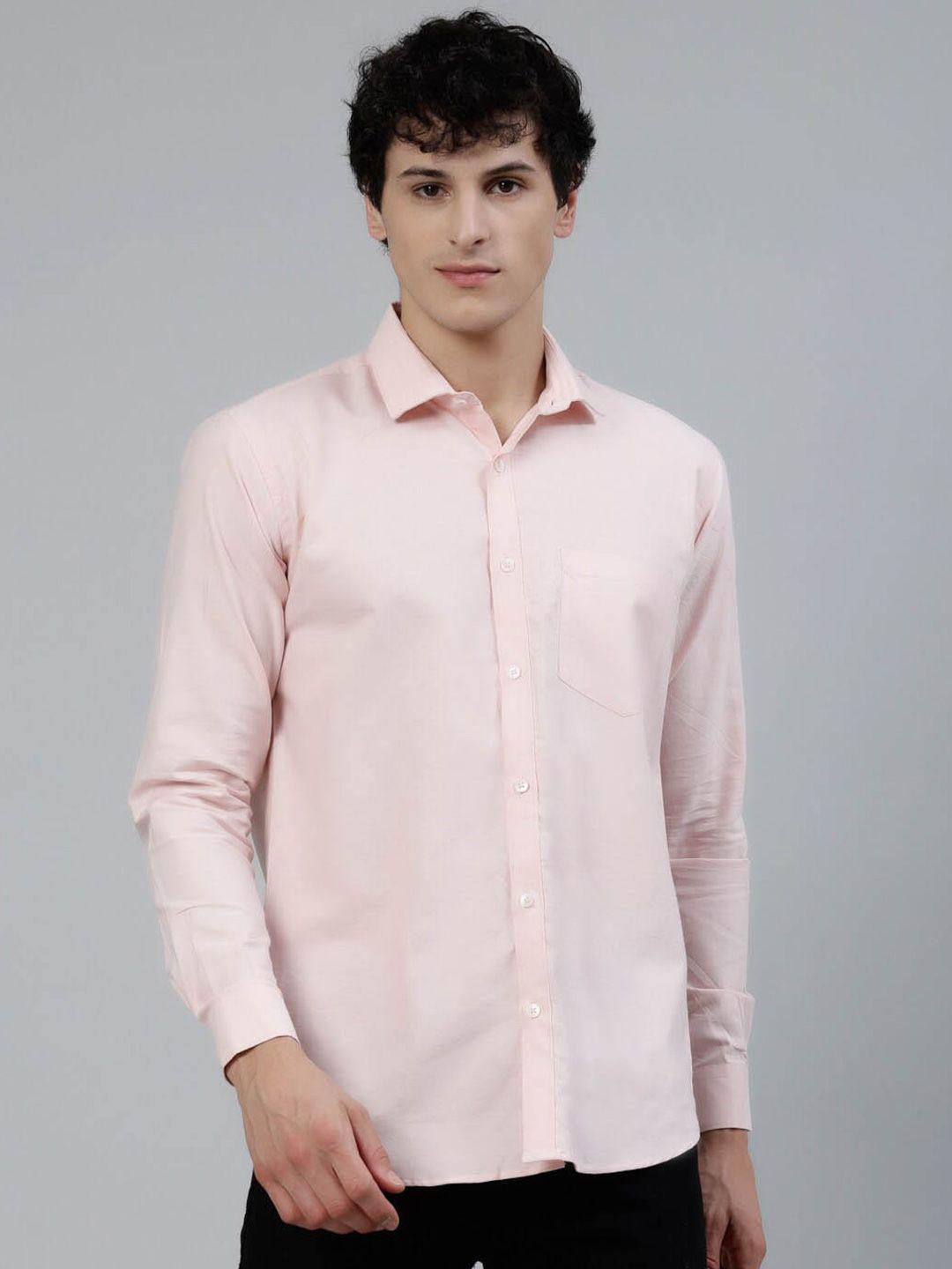 jadeberry standard spread collar cotton casual shirt