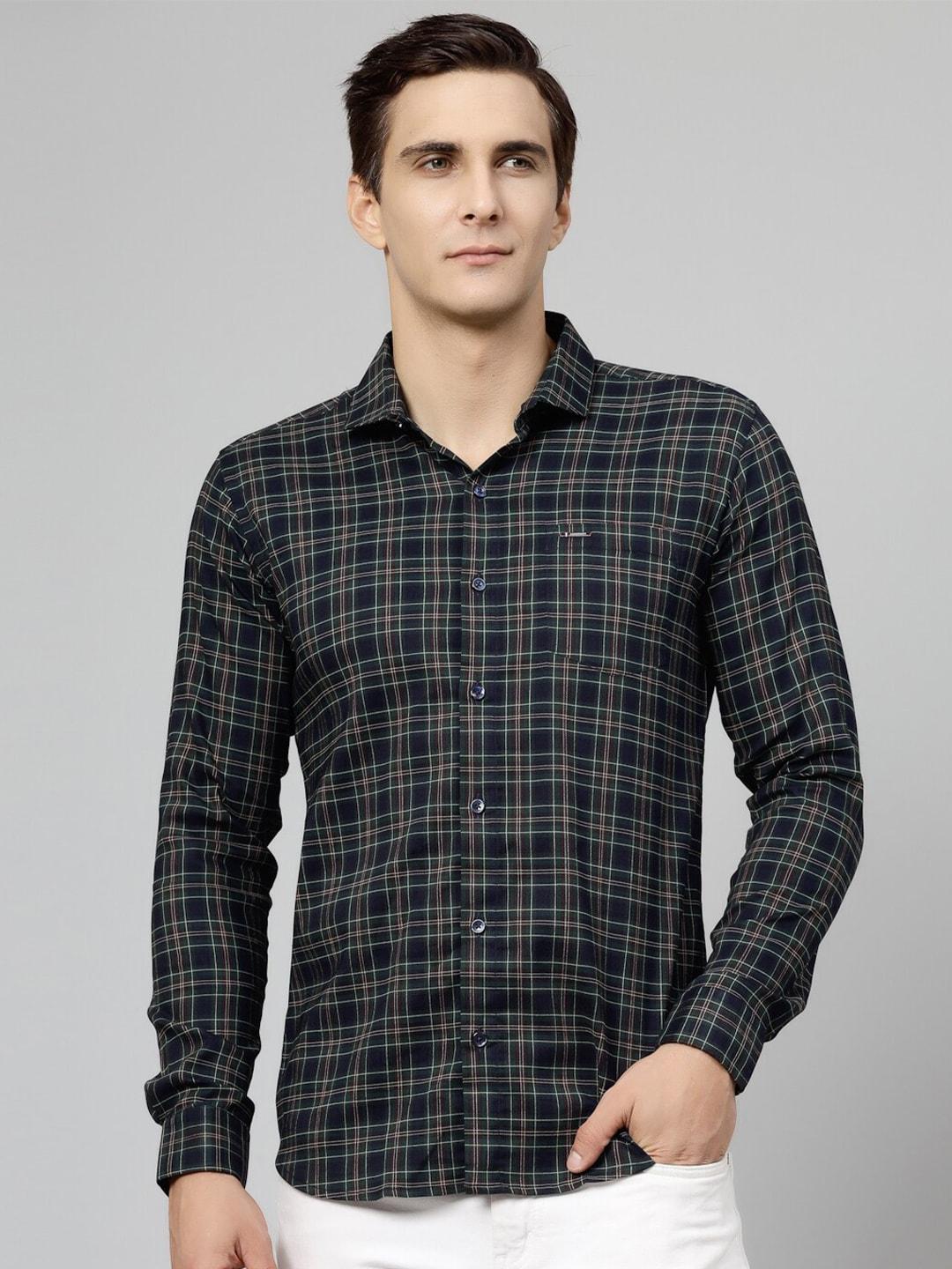 jadeberry checked cotton standard casual shirt