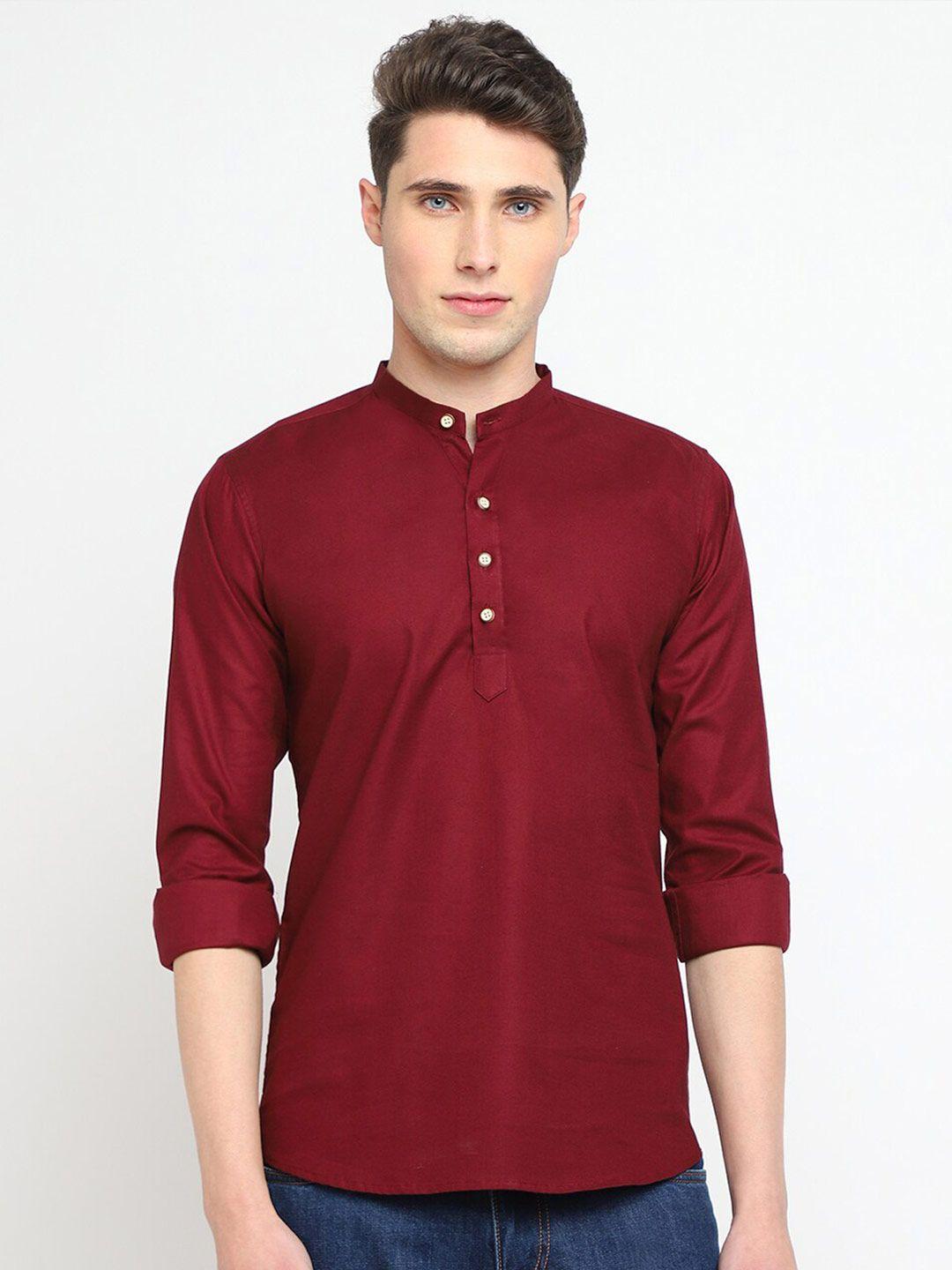 jadeberry classic mandarin collar cotton casual shirt
