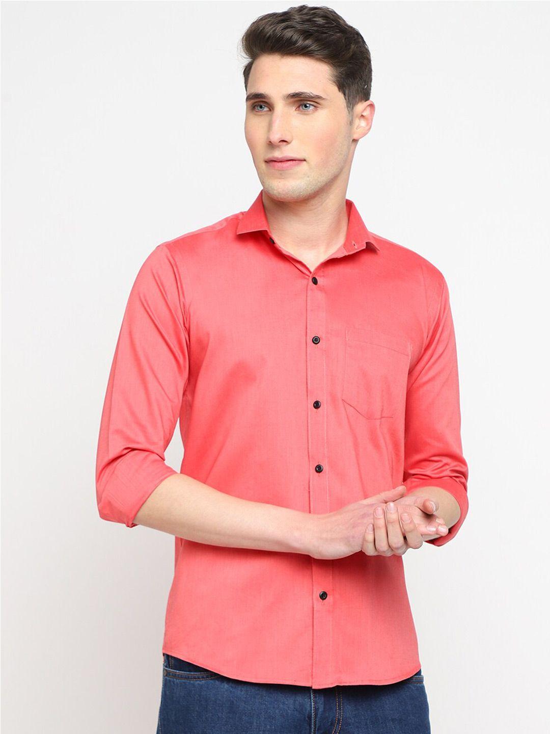 jadeberry classic slim fit opaque casual shirt