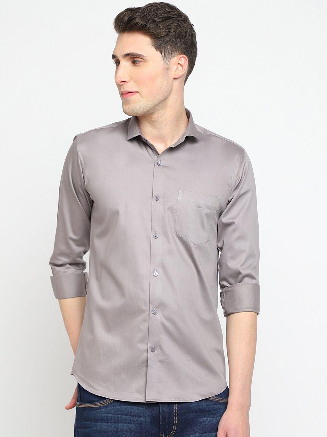 jadeberry satin classic sheer formal shirt