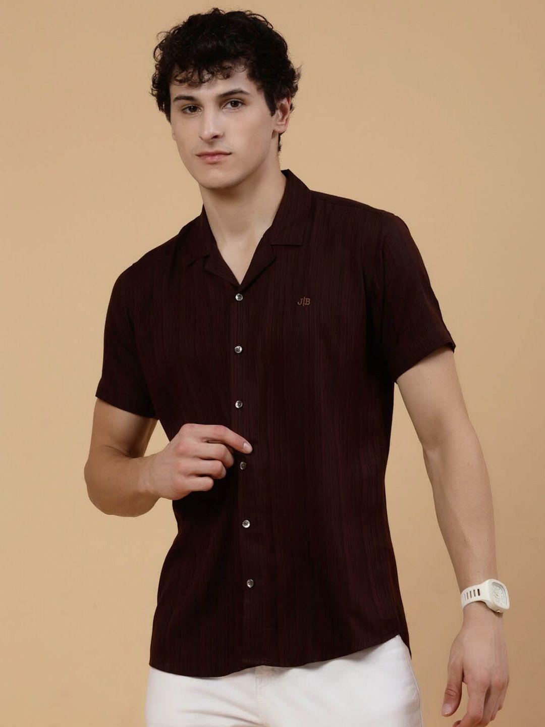 jadeberry standard vertical striped cotton casual shirt