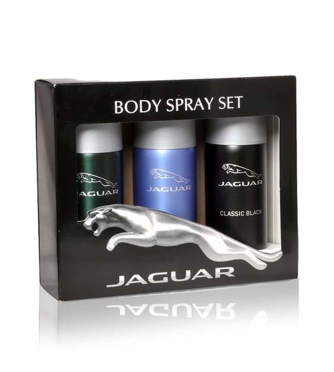 jaguar classic + classic black + for men deodorant spray combo set - pack of 3