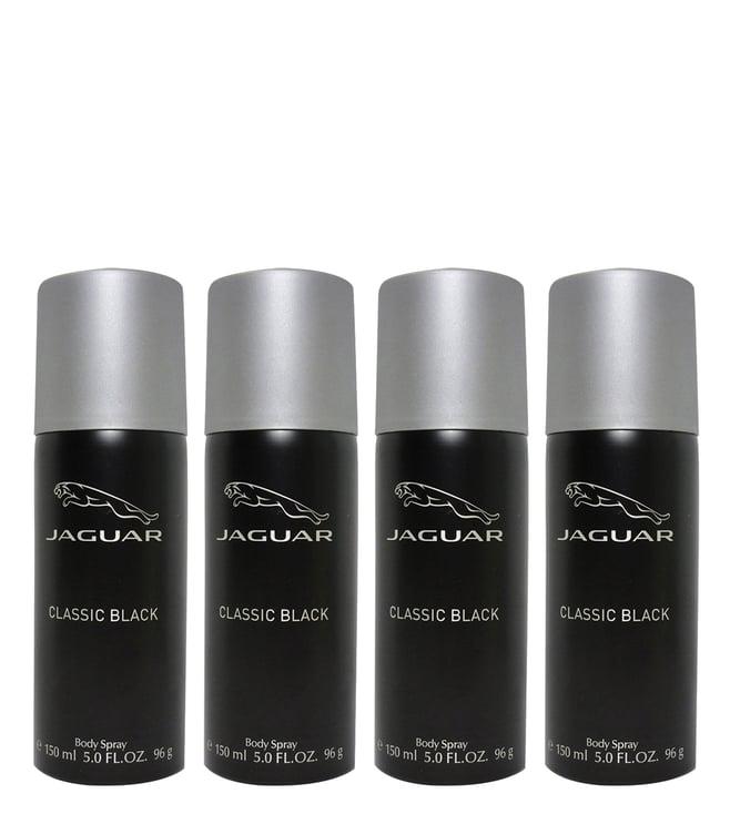 jaguar classic black deodorant spray - pack of 4