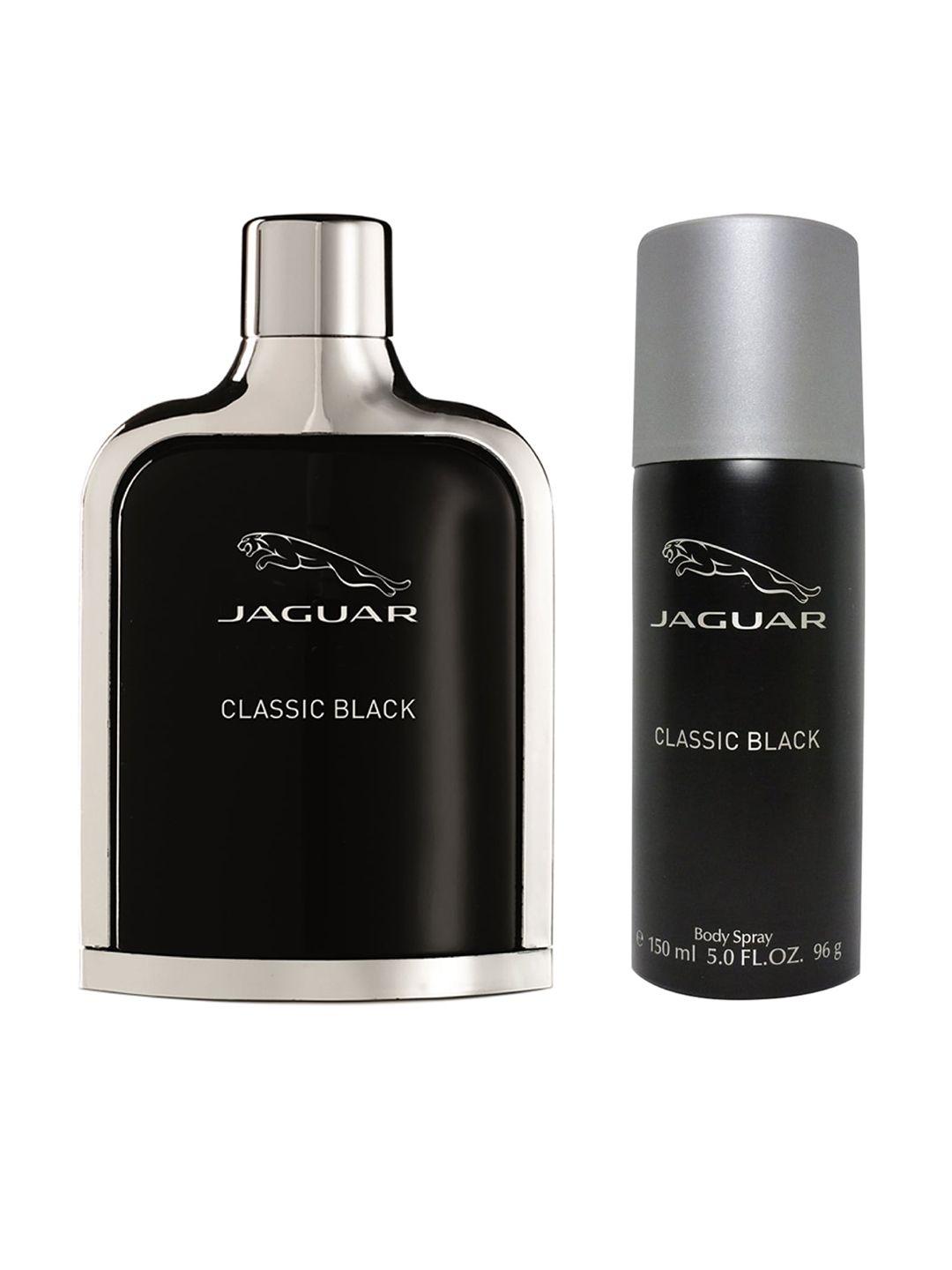 jaguar men set of 2 classic black eau de toilette 100 ml - deodorant spray 150 ml