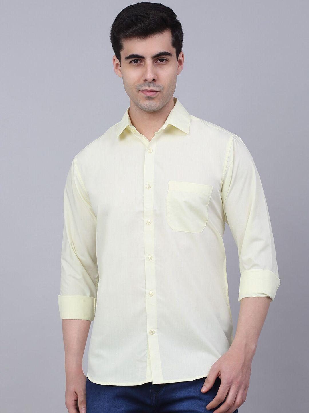 jainish classic opaque spread collar casual shirt