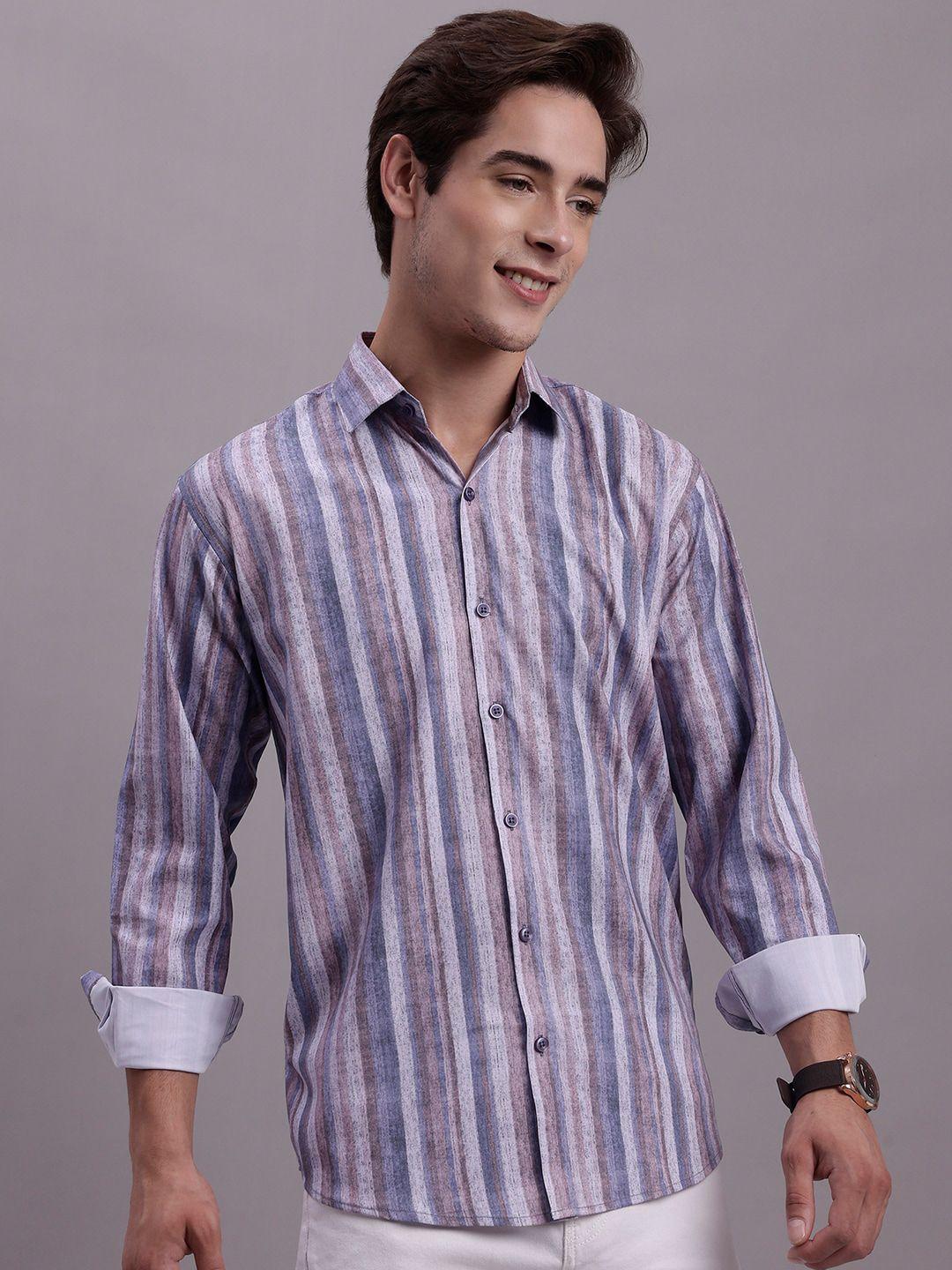 jainish classic vertical stripes casual shirt