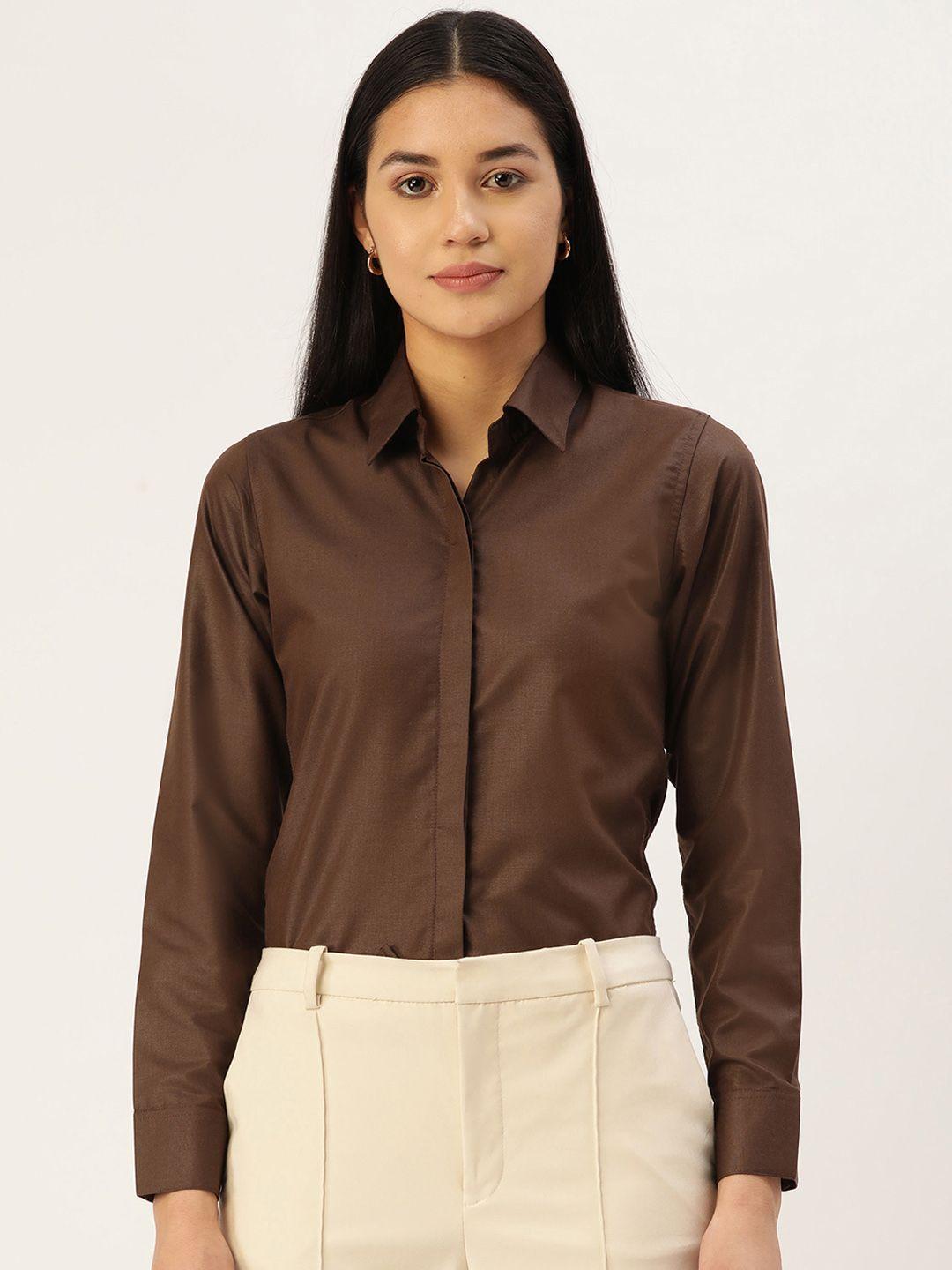 jainish coffee shirt style top