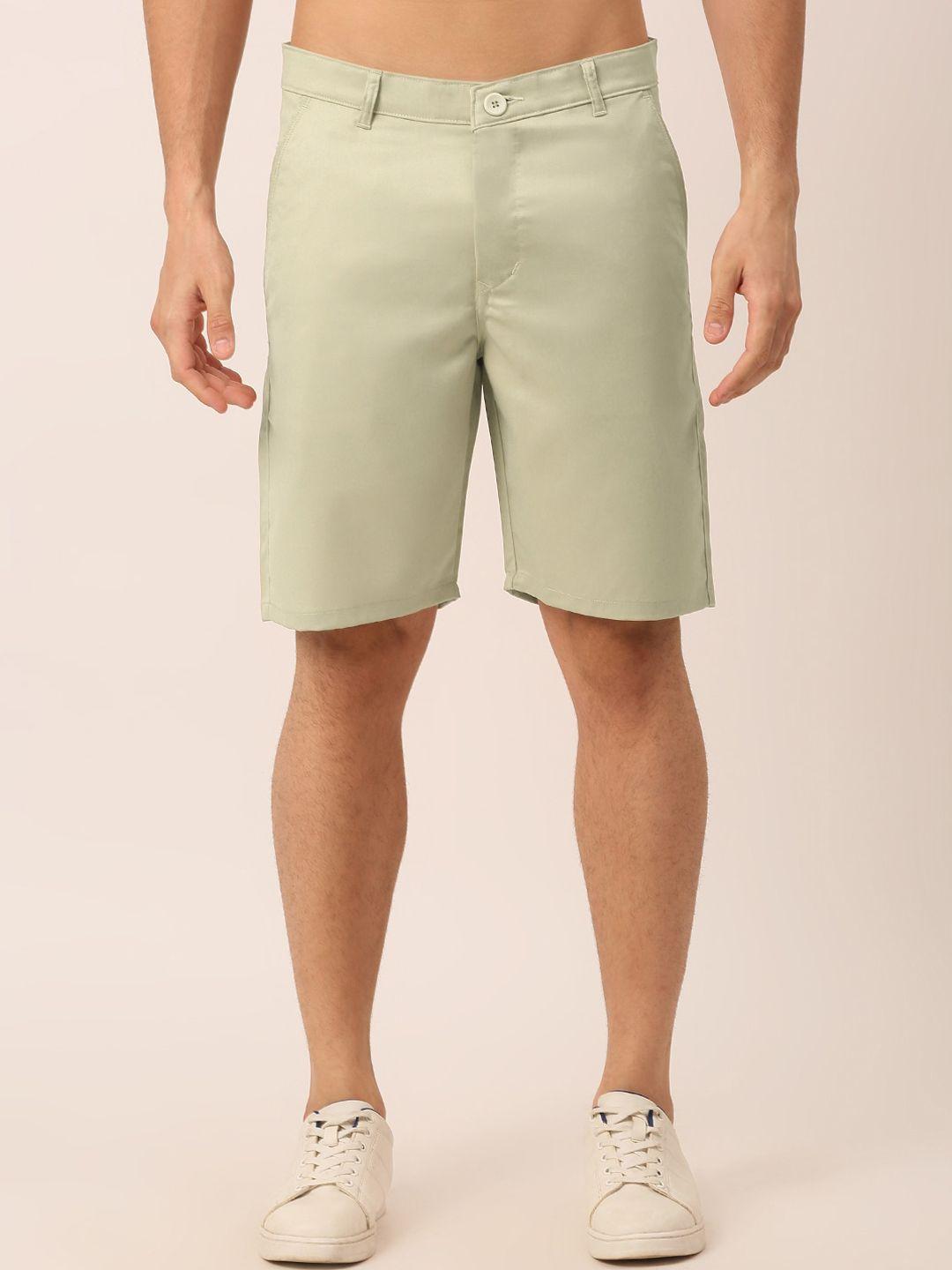 jainish men mid rise regular fit pure cotton shorts
