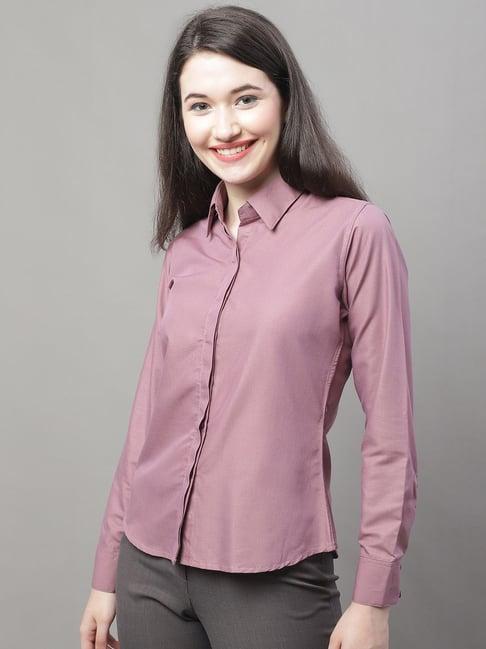 jainish purple regular fit shirt