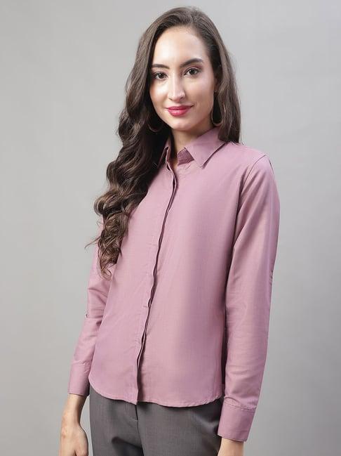 jainish purple regular fit shirt